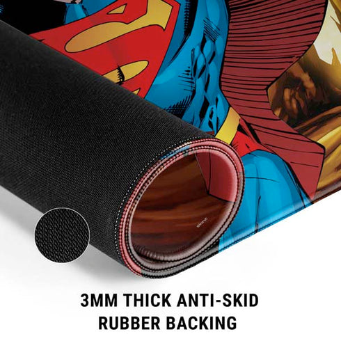 DC Comics Superman Action Pose Art By Jim Lee Gaming Mouse Pad